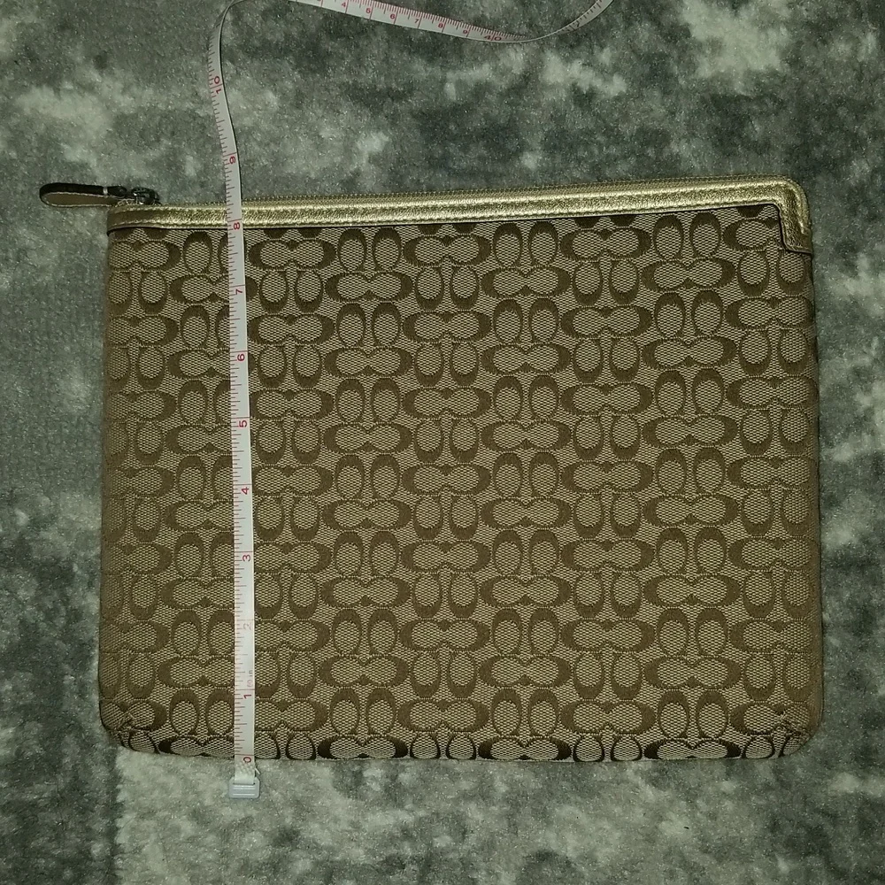 Coach Tablet Case Tan/Brown Canvas